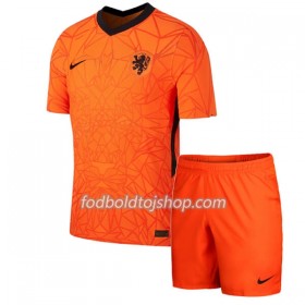 Holland Børn Hjemme Fodboldsæt Euro 2020 S/S (+ Korte bukser)